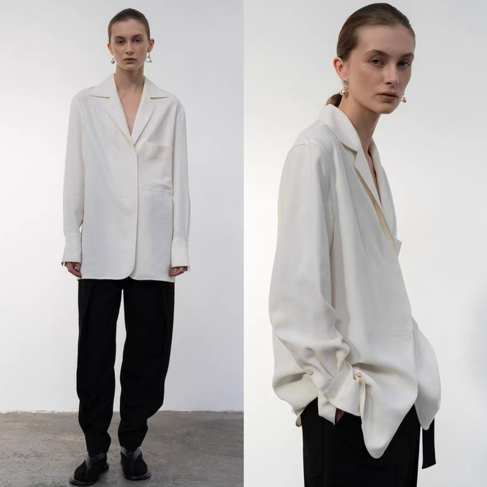LOW CLASSIC Open Collar Shirt